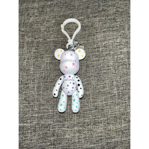 Popobe Bear Keychain Figure Atmosphere Star Design White - Picture 1 of 5